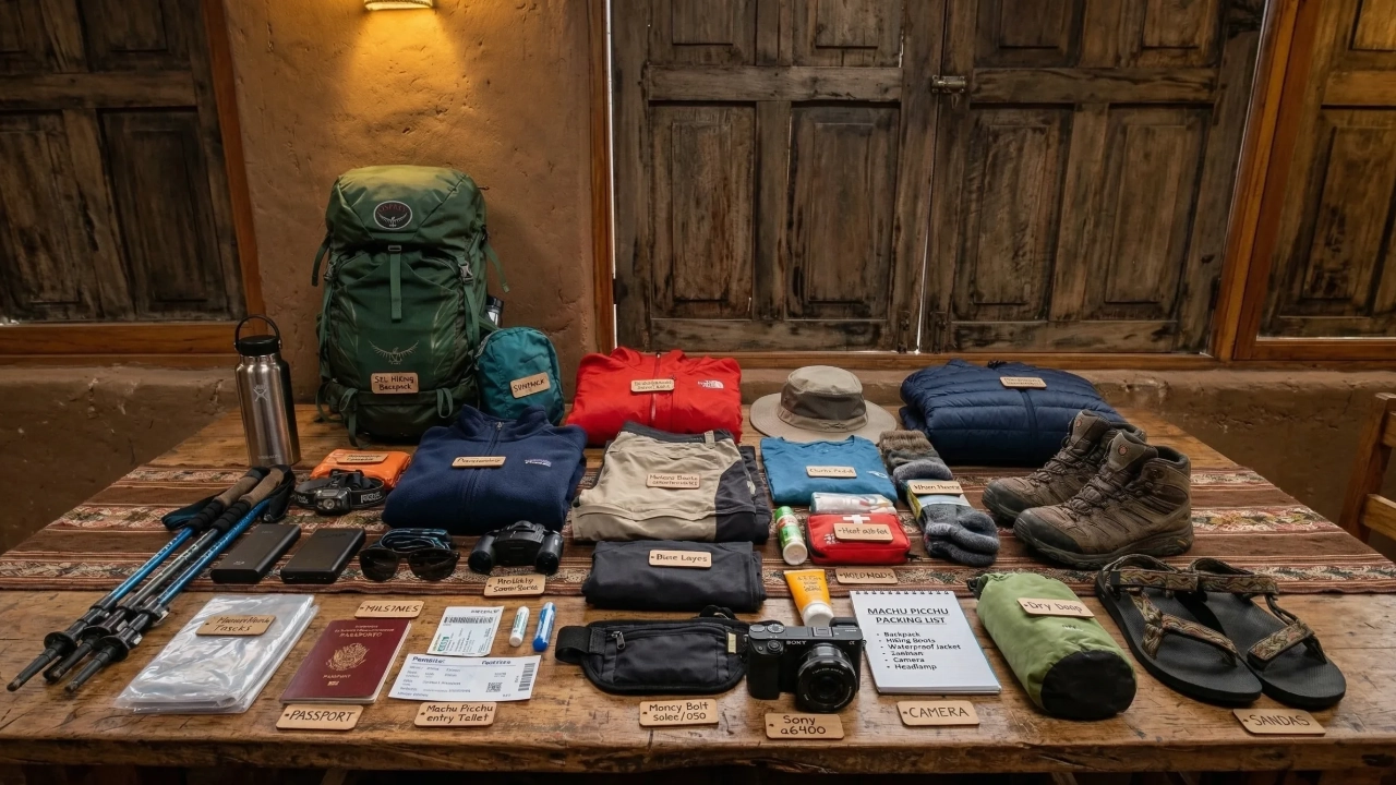 Machu Picchu Packing List