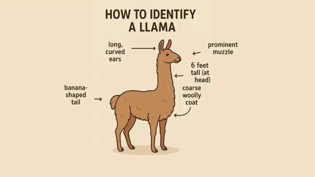 how to identify a llama