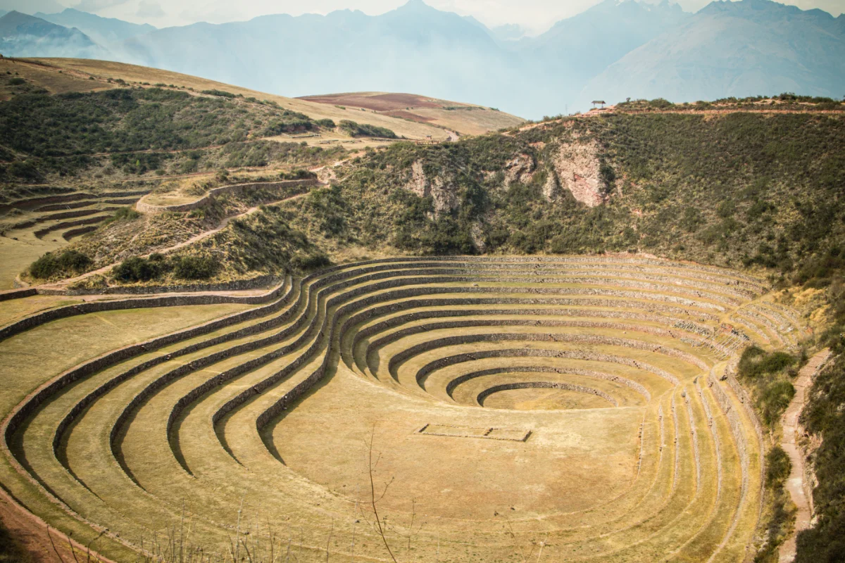 Circular Inca terraces at Moray