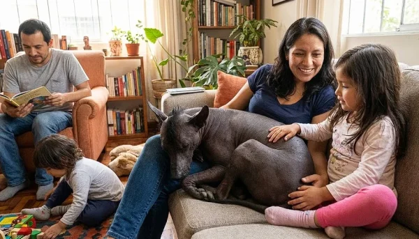 Peruvian-Hairless-Dog-Temperament-and-Living-with-Families