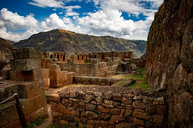 Pisac ruins in cusco