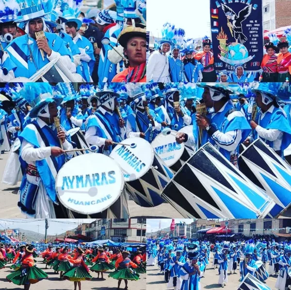 musicians at the Candlemas festival in Puno