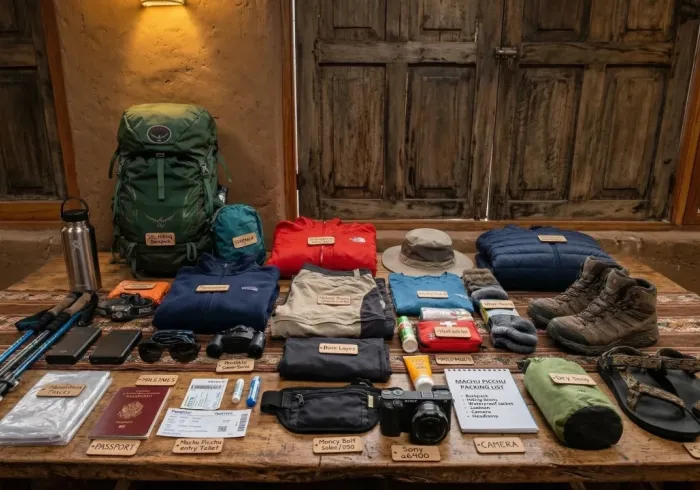 Machu Picchu Packing List