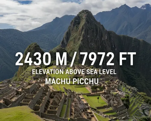 machu picchu elevation in peru