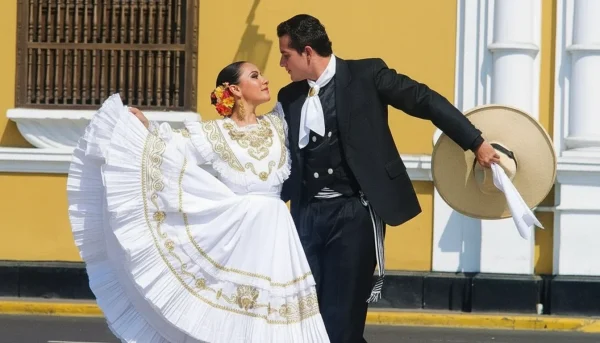 Peruvian dance, the marinera