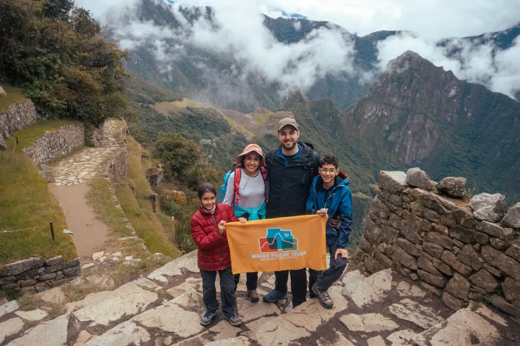 sun gate on the 2 day Inca trail to Machu Picchu