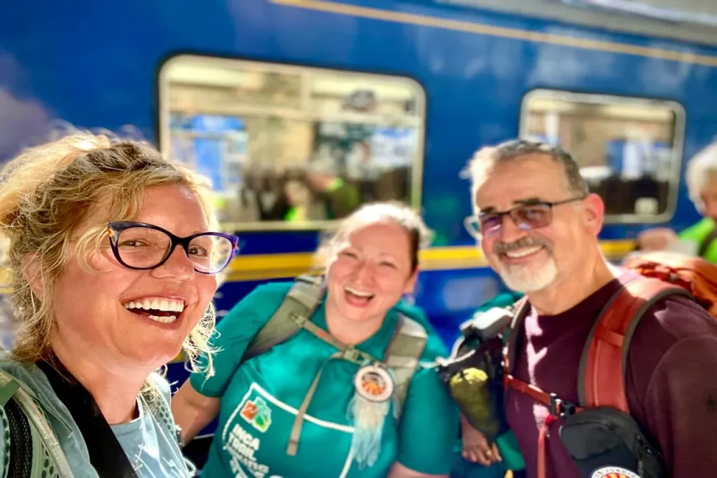 Train to kilometer 104 start of the 2 day Inca Trail hike