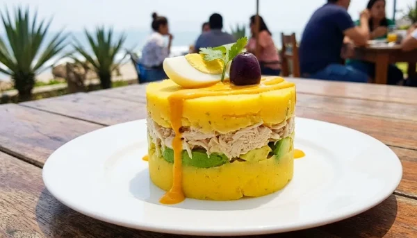 Peruvian stuffed causa