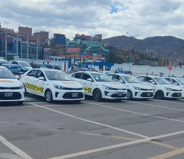 Security checkpoint entrance at Cusco International Airport