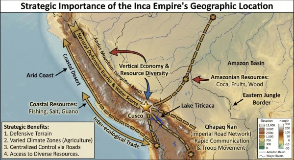 The Strategic Importance of the Geographic Location of the Incas