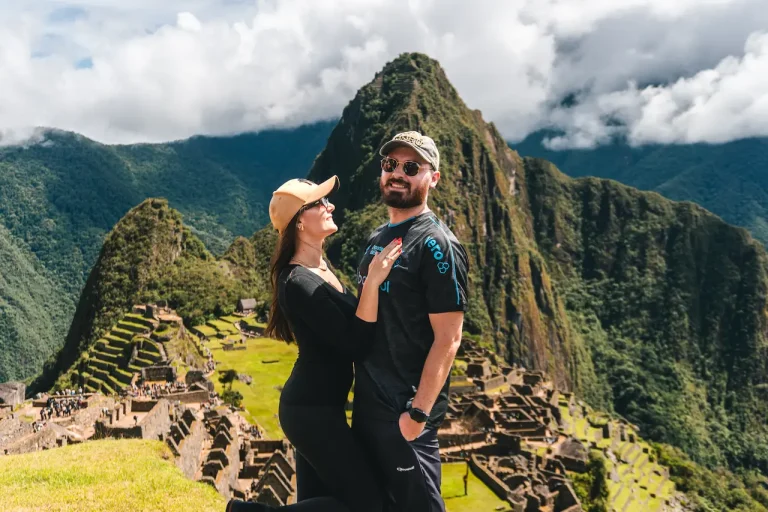 Travelers exploring Machu Picchu during a day tour from Cusco.