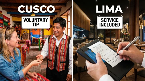 Tipping in Lima Peru vs Tipping in Cusco Peru Restaurants