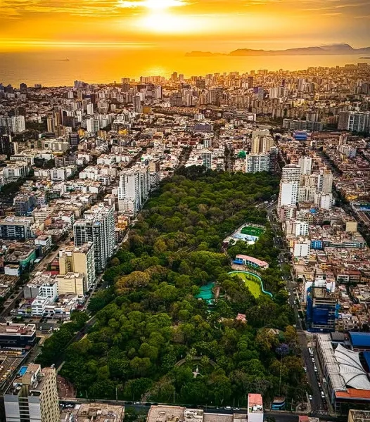 panoramic view of the capital of Peru, Lima
