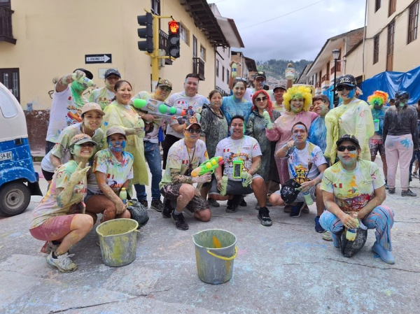 people at the Cajamarca carnival