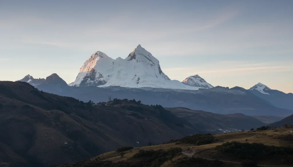 Huandoy Mountain in Peru