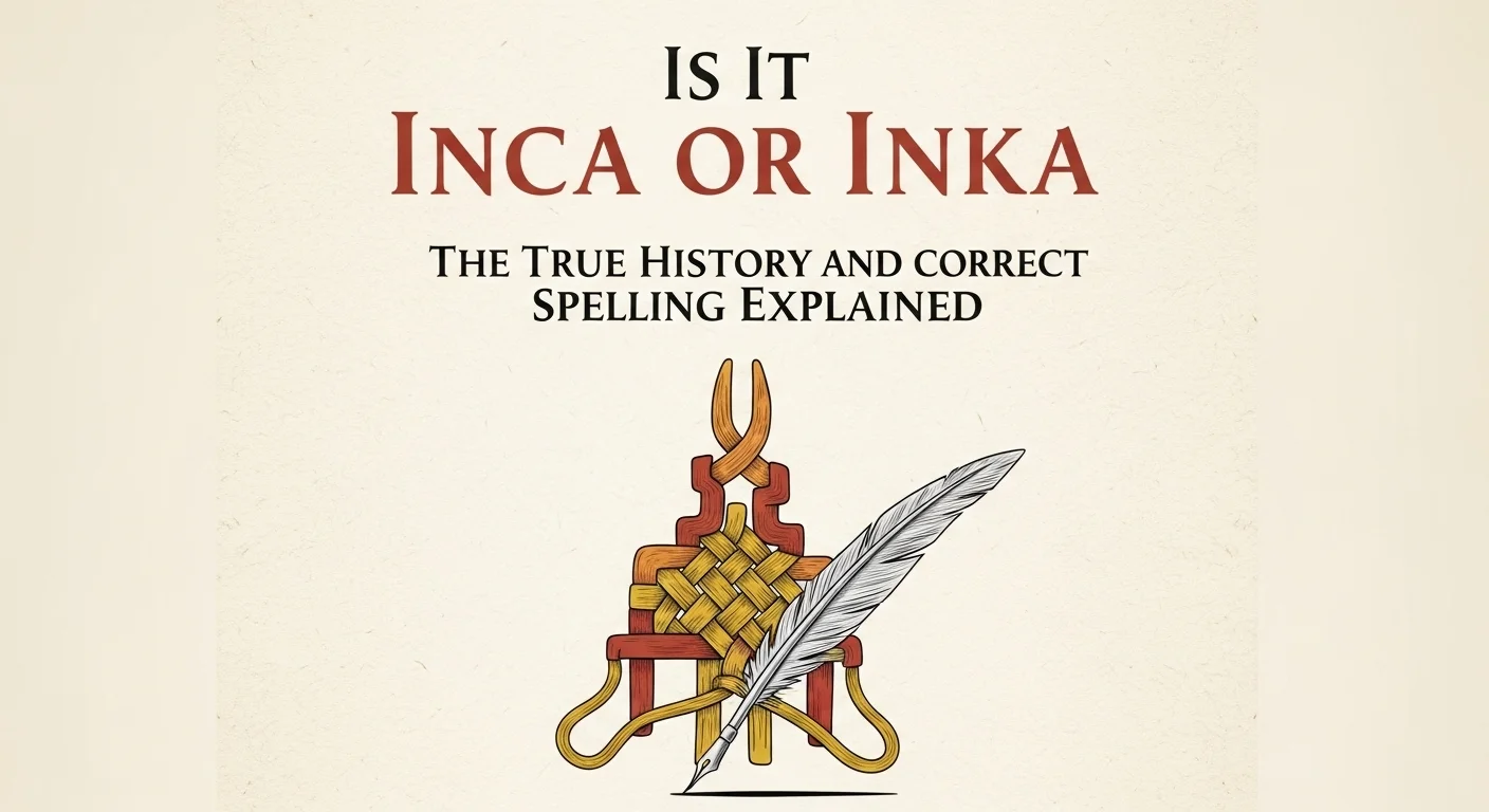 Is It Inca or Inka The True History and Correct Spelling Explained