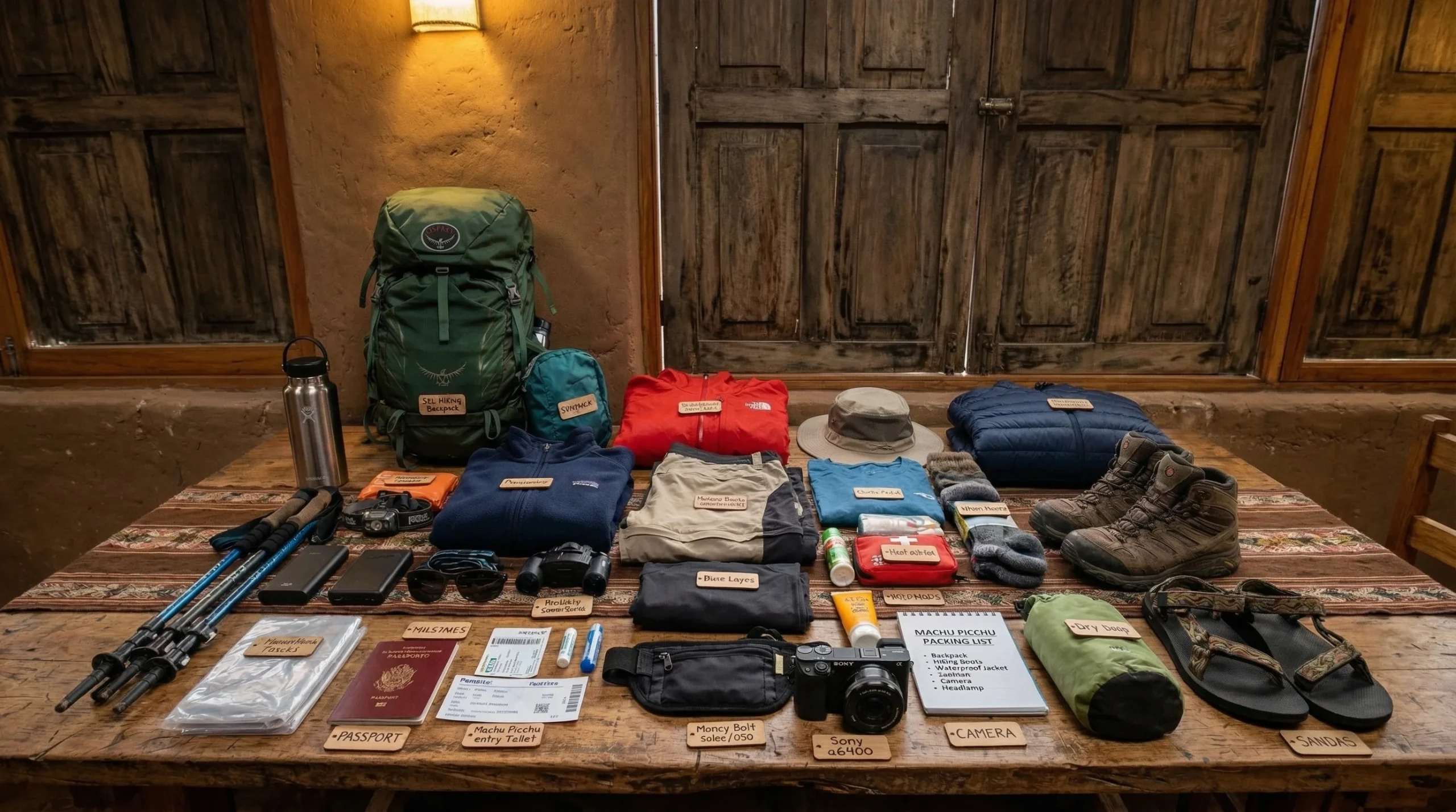 Machu Picchu Packing List