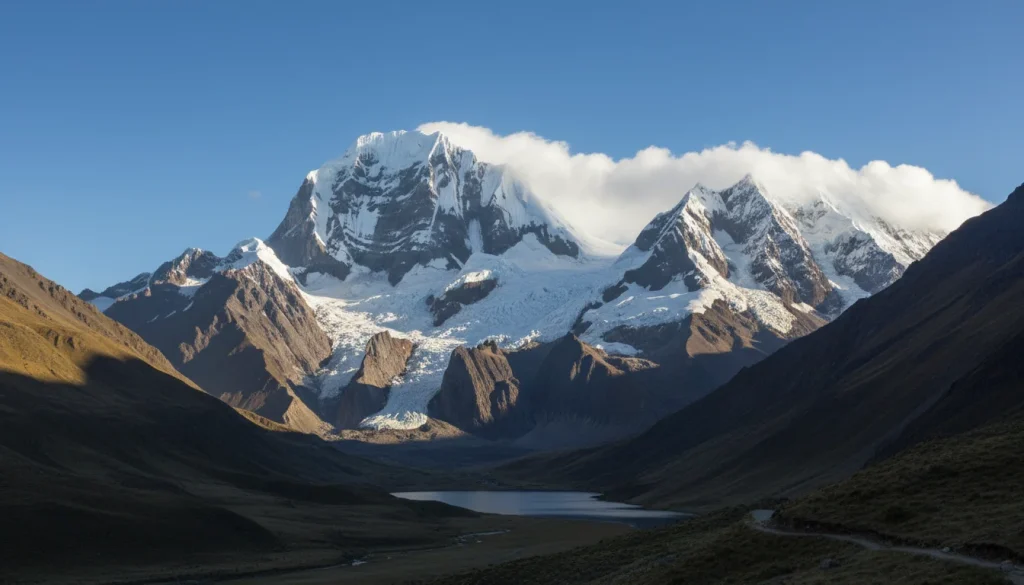 Mountain Siula Grande in Peru