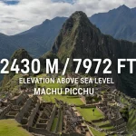 machu picchu elevation in peru