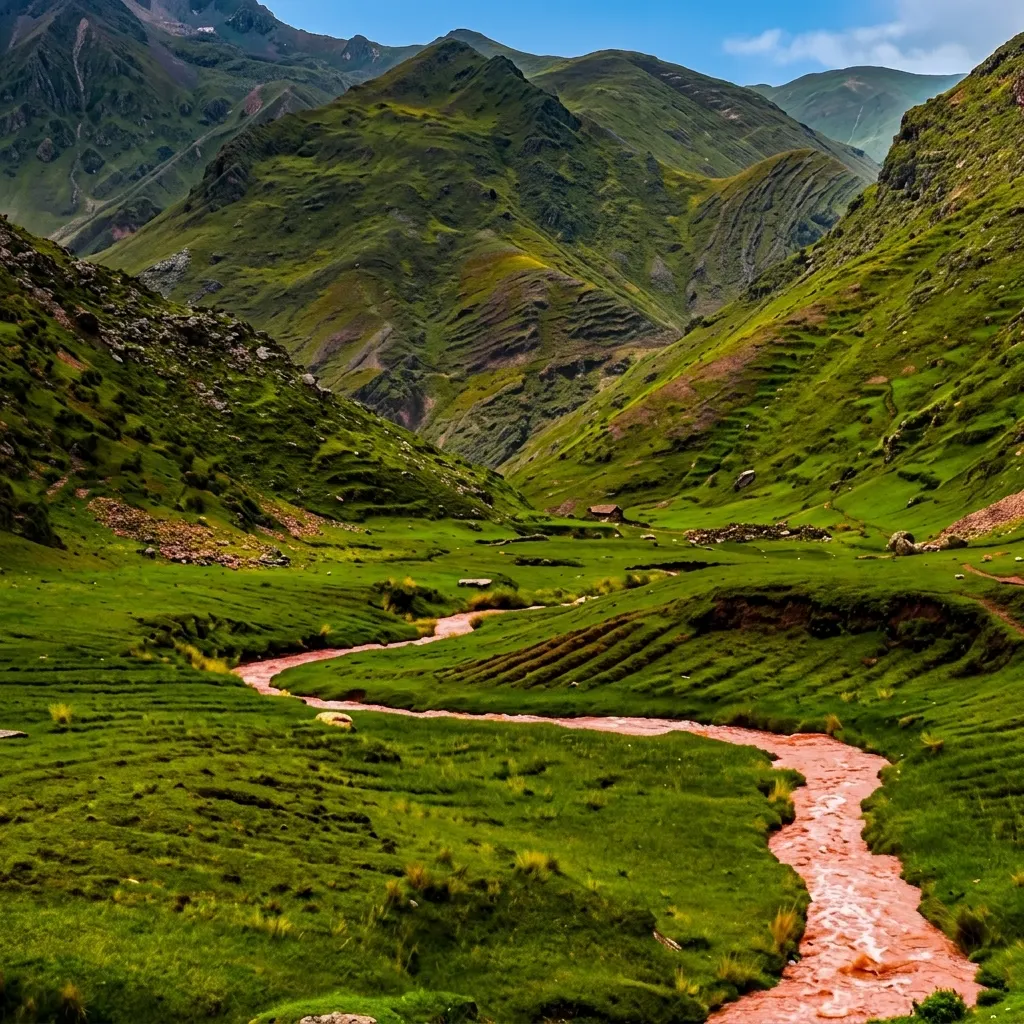 Location of the Red River of Canchis in Cusco