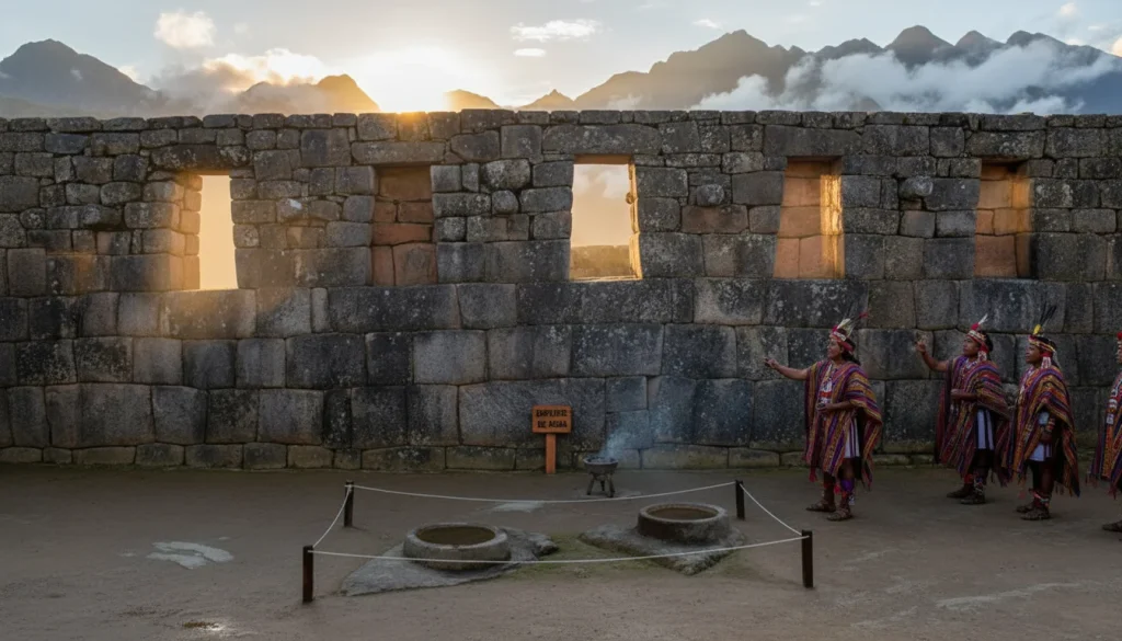 The Inca Solstice at the Mirrors of Machu Picchu