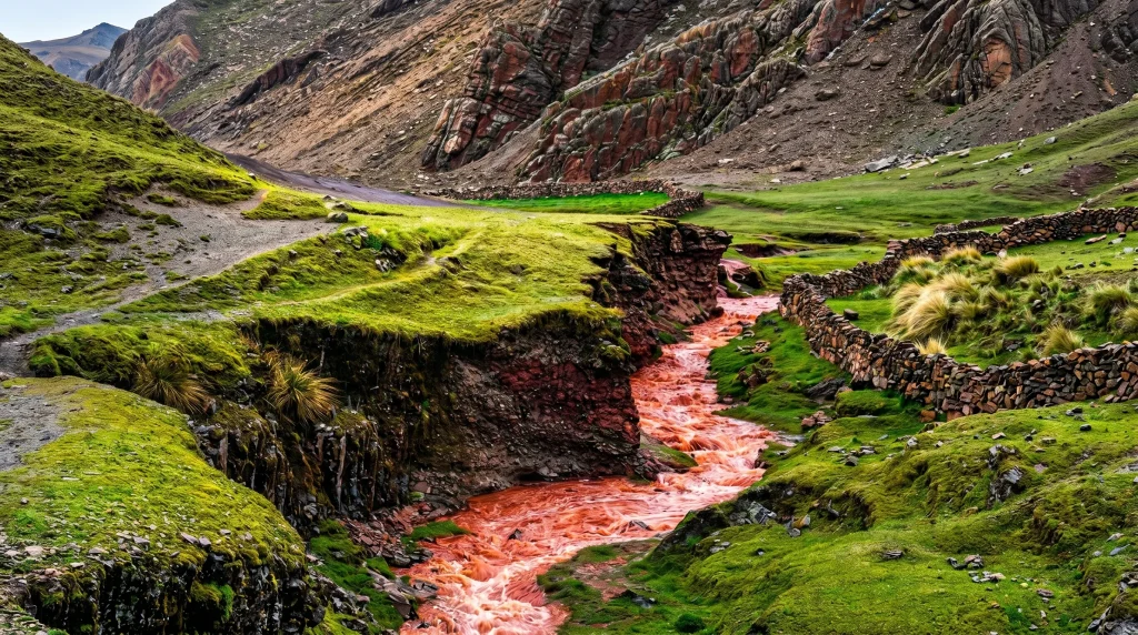 minerals from the Red River in Cusco, Peru